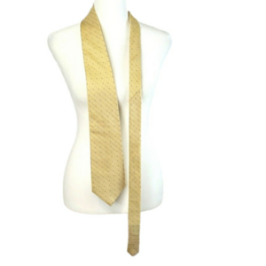 Jones New York Yellow tie 100% Silk